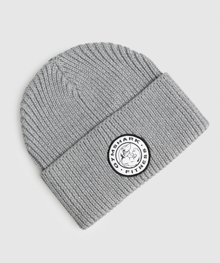 Gymshark Legacy Deep Cuff Beanie - Light Grey Core Marl 1