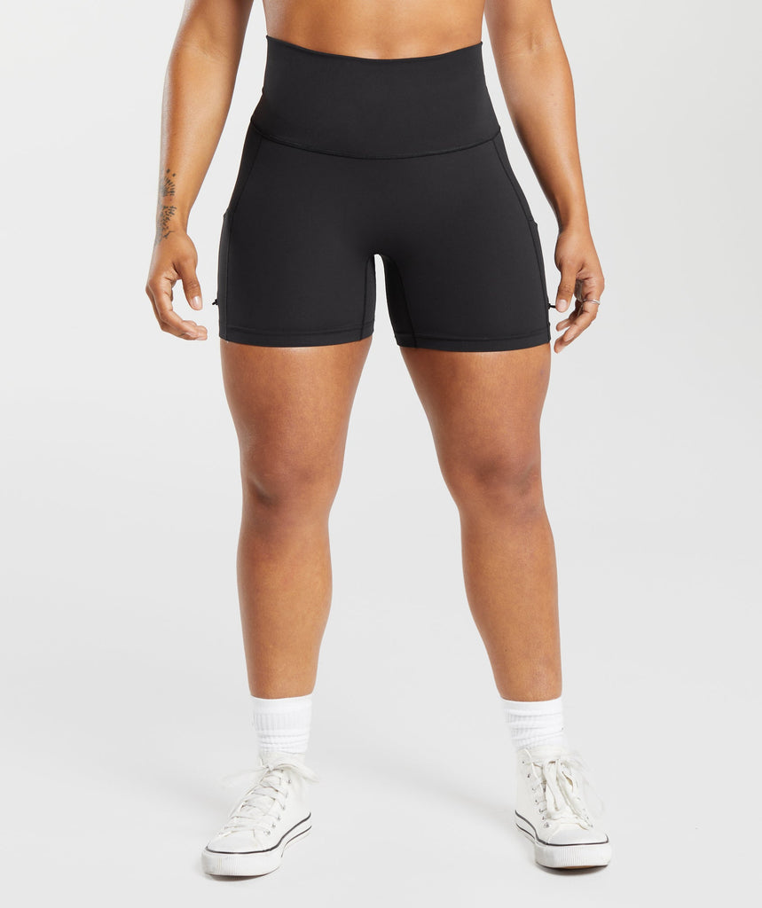 Gymshark Legacy Logo Tight Shorts - Black 1