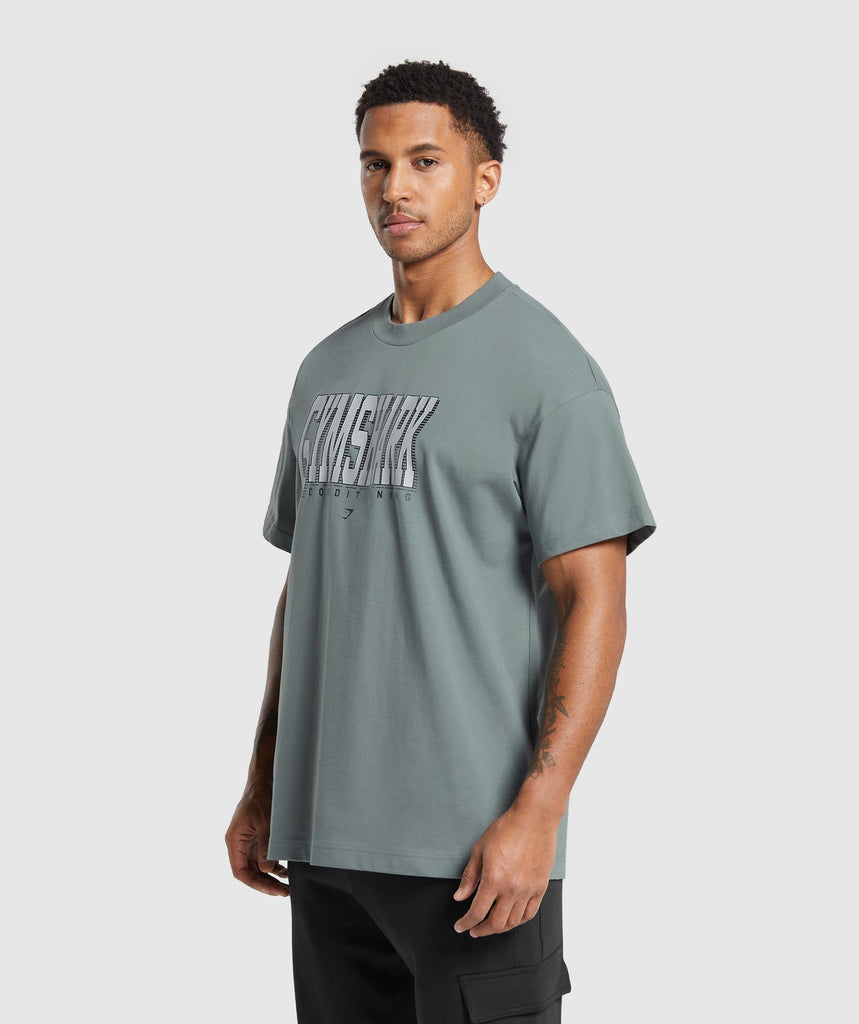 Gymshark Saloon T-Shirt - Cargo Teal | Gymshark