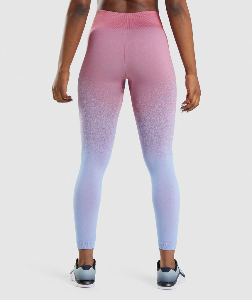 Gymshark Adapt Ombre Seamless Leggings Rose Pink/Light Blue Gymshark