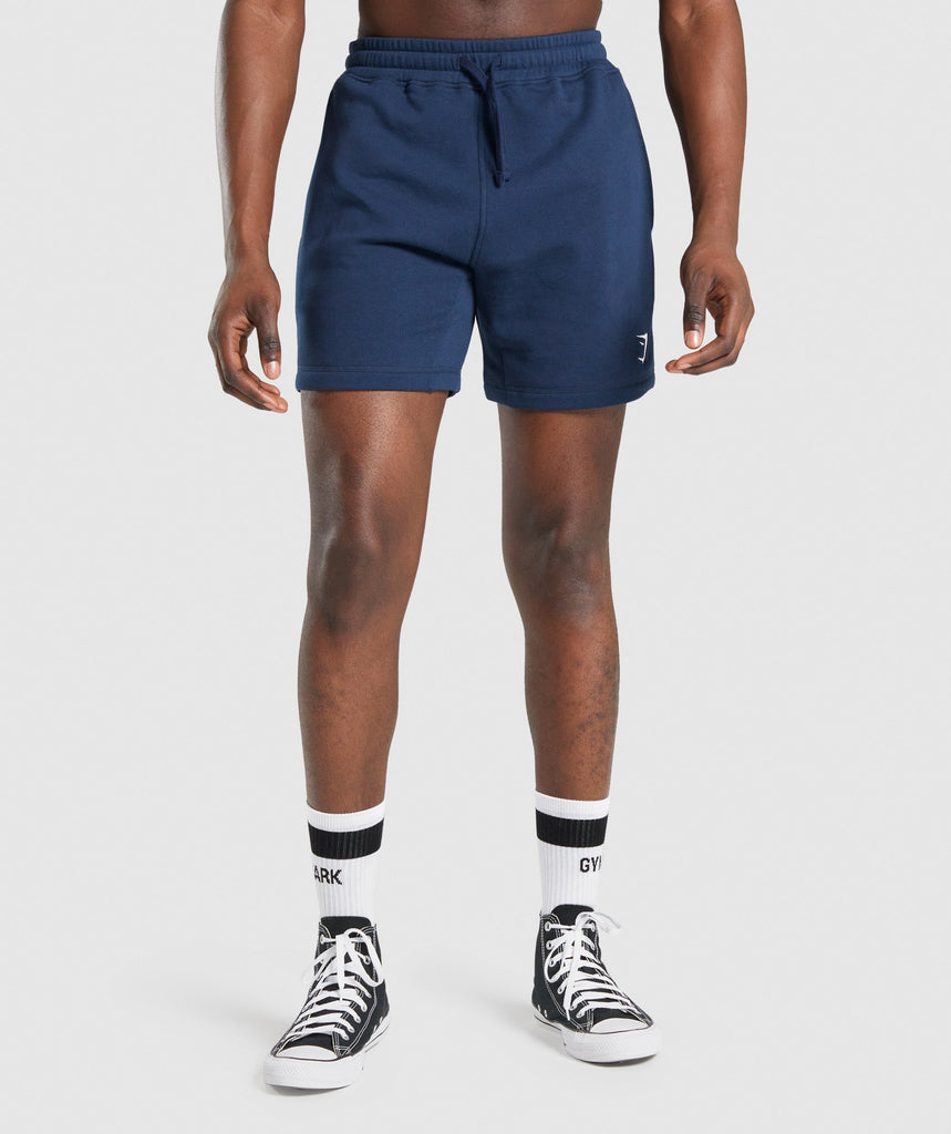 Gymshark Crest Shorts - Navy | Gymshark